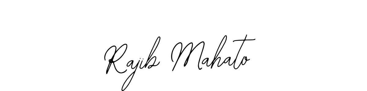 How to make Rajib Mahato name signature. Use Bearetta-2O07w style for creating short signs online. This is the latest handwritten sign. Rajib Mahato signature style 12 images and pictures png