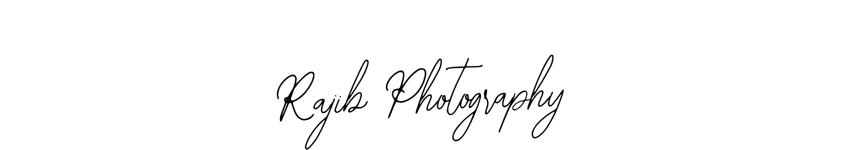 How to make Rajib Photography name signature. Use Bearetta-2O07w style for creating short signs online. This is the latest handwritten sign. Rajib Photography signature style 12 images and pictures png