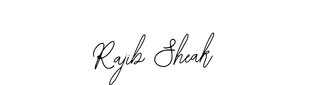 How to make Rajib Sheak name signature. Use Bearetta-2O07w style for creating short signs online. This is the latest handwritten sign. Rajib Sheak signature style 12 images and pictures png