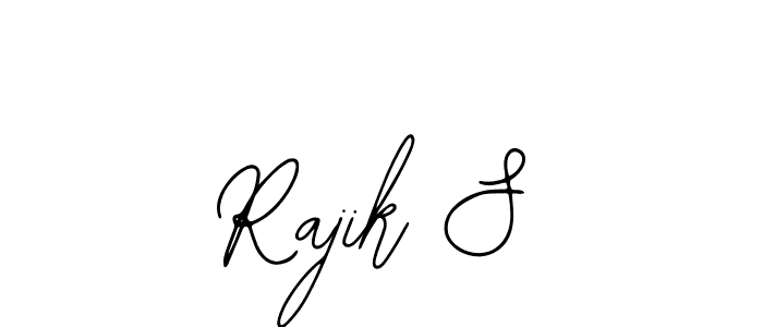 Also we have Rajik S name is the best signature style. Create professional handwritten signature collection using Bearetta-2O07w autograph style. Rajik S signature style 12 images and pictures png