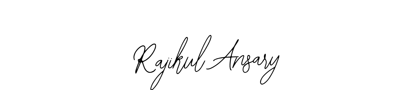 Use a signature maker to create a handwritten signature online. With this signature software, you can design (Bearetta-2O07w) your own signature for name Rajikul Ansary. Rajikul Ansary signature style 12 images and pictures png