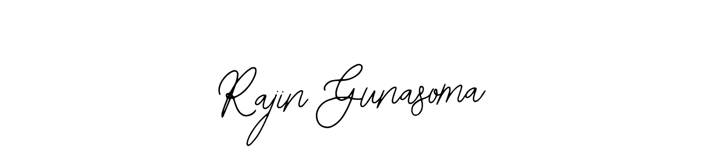 You should practise on your own different ways (Bearetta-2O07w) to write your name (Rajin Gunasoma) in signature. don't let someone else do it for you. Rajin Gunasoma signature style 12 images and pictures png