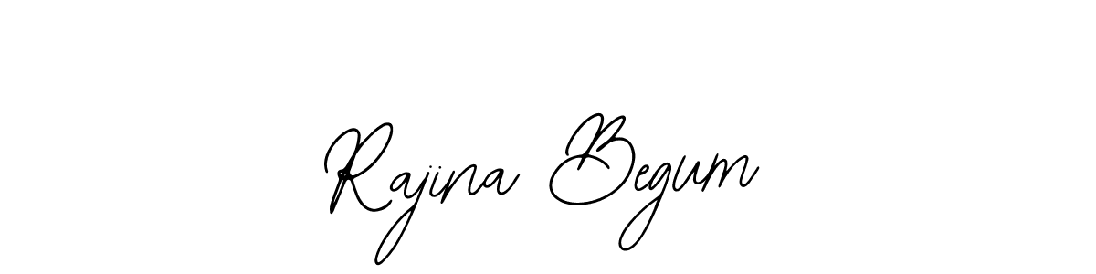 How to make Rajina Begum name signature. Use Bearetta-2O07w style for creating short signs online. This is the latest handwritten sign. Rajina Begum signature style 12 images and pictures png