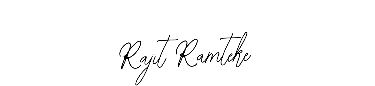 Bearetta-2O07w is a professional signature style that is perfect for those who want to add a touch of class to their signature. It is also a great choice for those who want to make their signature more unique. Get Rajit Ramteke name to fancy signature for free. Rajit Ramteke signature style 12 images and pictures png