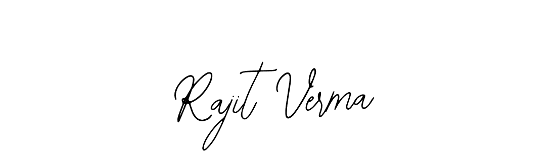 if you are searching for the best signature style for your name Rajit Verma. so please give up your signature search. here we have designed multiple signature styles  using Bearetta-2O07w. Rajit Verma signature style 12 images and pictures png