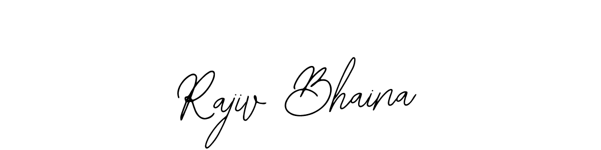 Make a short Rajiv Bhaina signature style. Manage your documents anywhere anytime using Bearetta-2O07w. Create and add eSignatures, submit forms, share and send files easily. Rajiv Bhaina signature style 12 images and pictures png