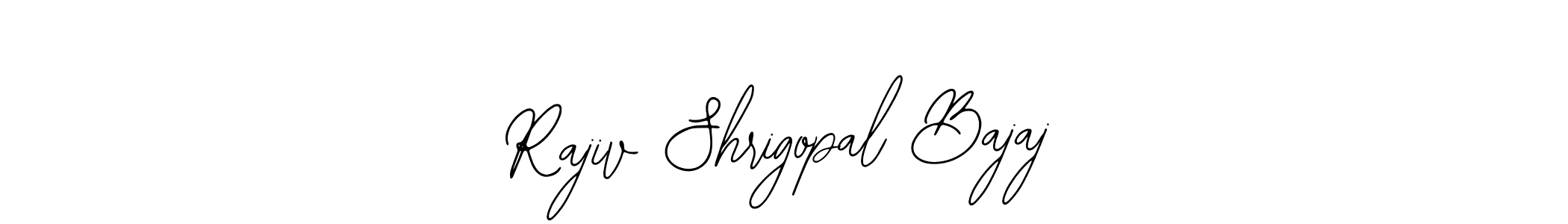 You can use this online signature creator to create a handwritten signature for the name Rajiv Shrigopal Bajaj. This is the best online autograph maker. Rajiv Shrigopal Bajaj signature style 12 images and pictures png