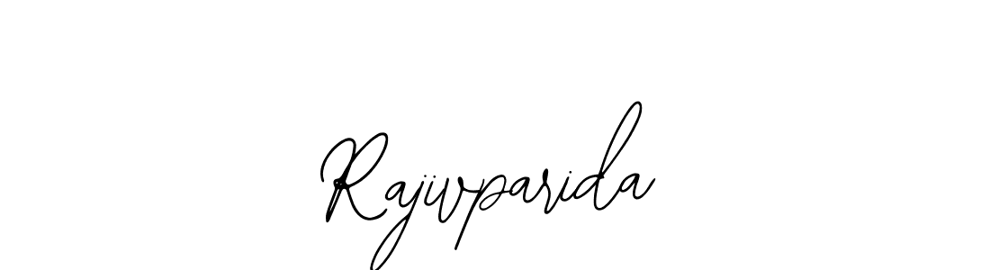 How to make Rajivparida name signature. Use Bearetta-2O07w style for creating short signs online. This is the latest handwritten sign. Rajivparida signature style 12 images and pictures png