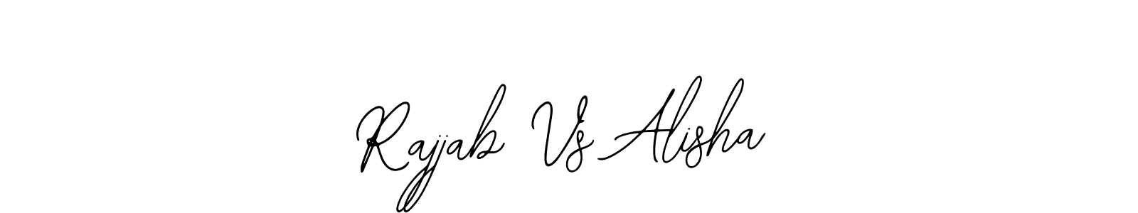 You should practise on your own different ways (Bearetta-2O07w) to write your name (Rajjab Vs Alisha) in signature. don't let someone else do it for you. Rajjab Vs Alisha signature style 12 images and pictures png