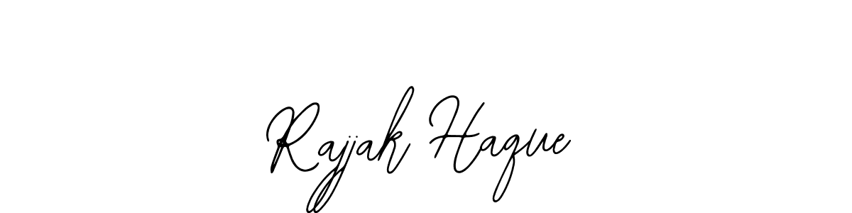 You should practise on your own different ways (Bearetta-2O07w) to write your name (Rajjak Haque) in signature. don't let someone else do it for you. Rajjak Haque signature style 12 images and pictures png