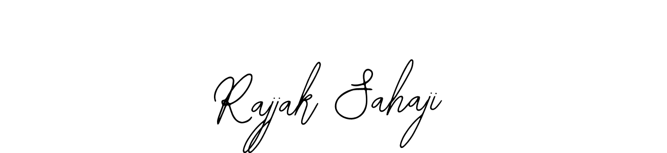 How to make Rajjak Sahaji name signature. Use Bearetta-2O07w style for creating short signs online. This is the latest handwritten sign. Rajjak Sahaji signature style 12 images and pictures png