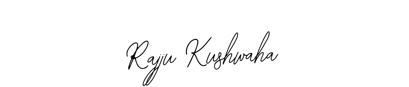 Bearetta-2O07w is a professional signature style that is perfect for those who want to add a touch of class to their signature. It is also a great choice for those who want to make their signature more unique. Get Rajju Kushwaha name to fancy signature for free. Rajju Kushwaha signature style 12 images and pictures png