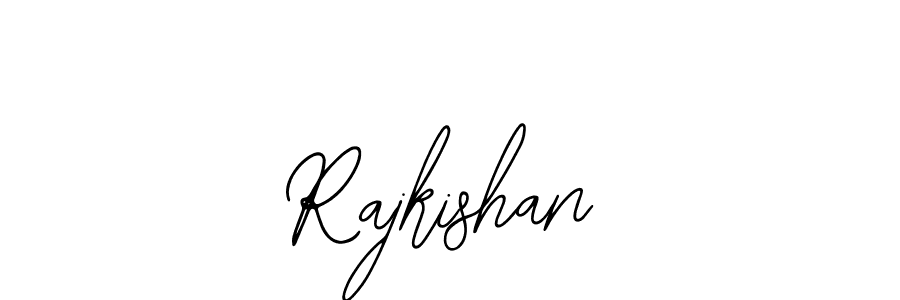 Use a signature maker to create a handwritten signature online. With this signature software, you can design (Bearetta-2O07w) your own signature for name Rajkishan. Rajkishan signature style 12 images and pictures png