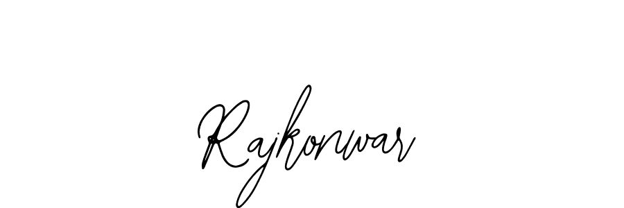 Use a signature maker to create a handwritten signature online. With this signature software, you can design (Bearetta-2O07w) your own signature for name Rajkonwar. Rajkonwar signature style 12 images and pictures png