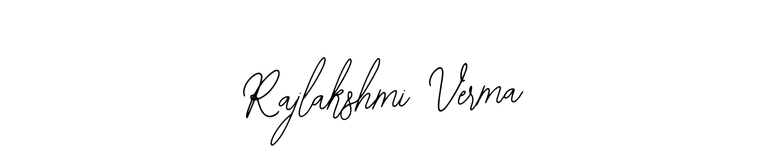 How to make Rajlakshmi Verma name signature. Use Bearetta-2O07w style for creating short signs online. This is the latest handwritten sign. Rajlakshmi Verma signature style 12 images and pictures png