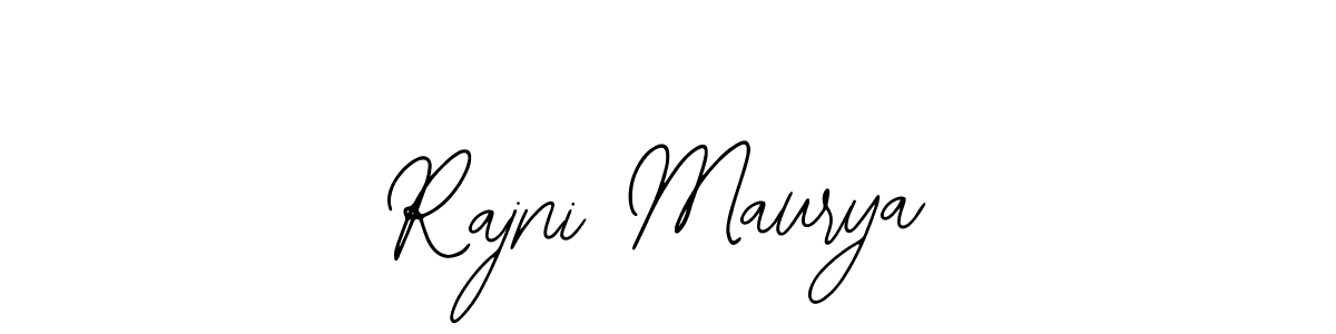 How to make Rajni Maurya name signature. Use Bearetta-2O07w style for creating short signs online. This is the latest handwritten sign. Rajni Maurya signature style 12 images and pictures png