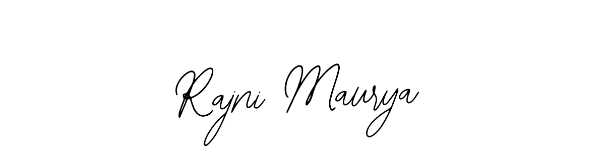 The best way (Bearetta-2O07w) to make a short signature is to pick only two or three words in your name. The name Rajni Maurya include a total of six letters. For converting this name. Rajni Maurya signature style 12 images and pictures png