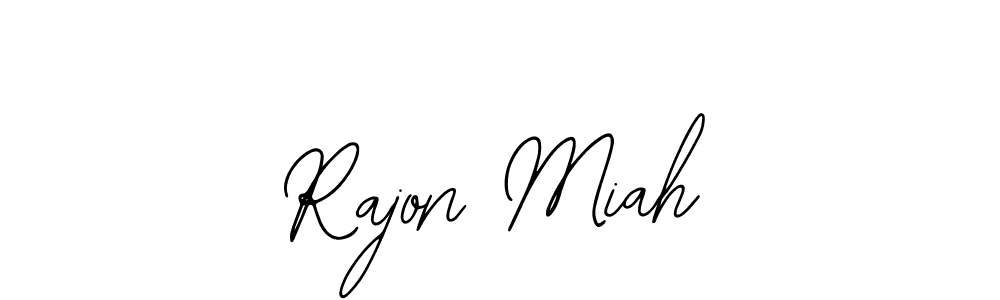 How to make Rajon Miah name signature. Use Bearetta-2O07w style for creating short signs online. This is the latest handwritten sign. Rajon Miah signature style 12 images and pictures png