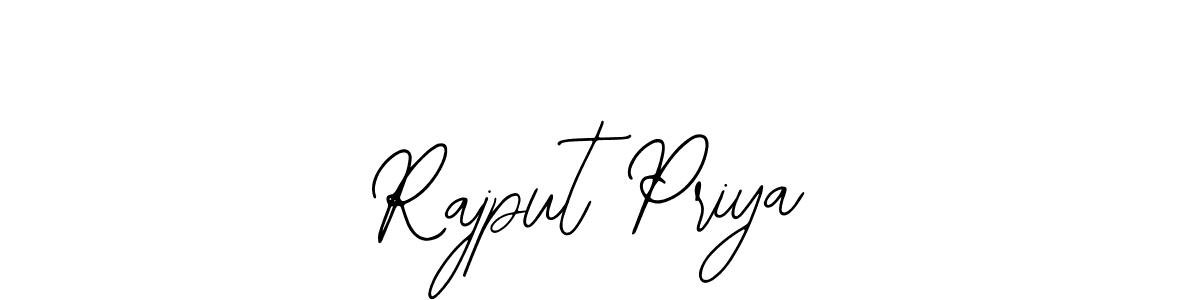 Rajput Priya stylish signature style. Best Handwritten Sign (Bearetta-2O07w) for my name. Handwritten Signature Collection Ideas for my name Rajput Priya. Rajput Priya signature style 12 images and pictures png