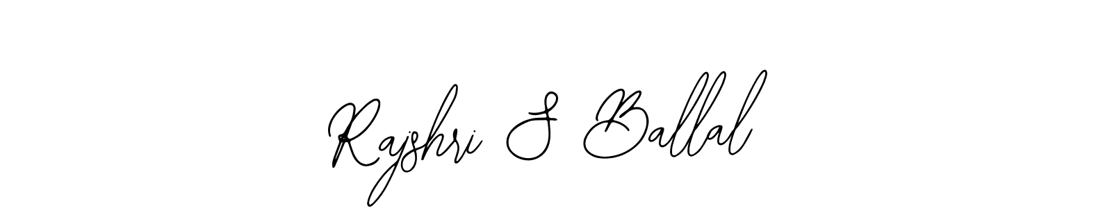 Create a beautiful signature design for name Rajshri S Ballal. With this signature (Bearetta-2O07w) fonts, you can make a handwritten signature for free. Rajshri S Ballal signature style 12 images and pictures png