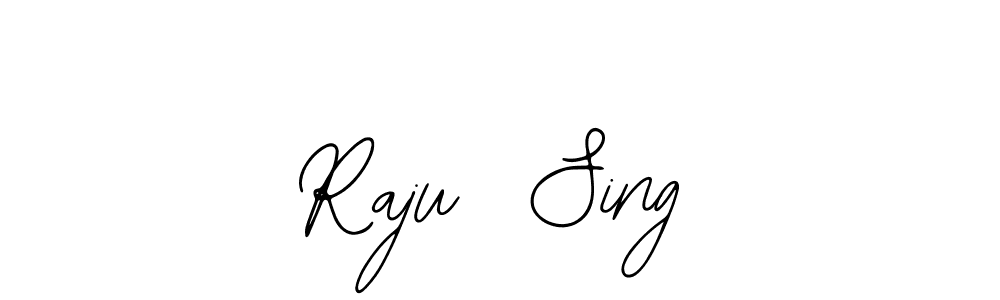 The best way (Bearetta-2O07w) to make a short signature is to pick only two or three words in your name. The name Raju  Sing include a total of six letters. For converting this name. Raju  Sing signature style 12 images and pictures png