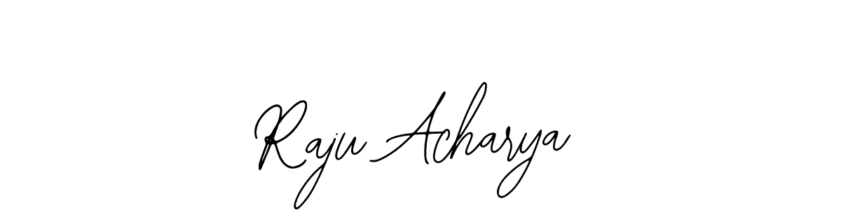 Design your own signature with our free online signature maker. With this signature software, you can create a handwritten (Bearetta-2O07w) signature for name Raju Acharya. Raju Acharya signature style 12 images and pictures png