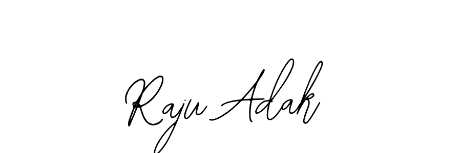 Also You can easily find your signature by using the search form. We will create Raju Adak name handwritten signature images for you free of cost using Bearetta-2O07w sign style. Raju Adak signature style 12 images and pictures png