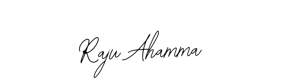 Also You can easily find your signature by using the search form. We will create Raju Ahamma name handwritten signature images for you free of cost using Bearetta-2O07w sign style. Raju Ahamma signature style 12 images and pictures png