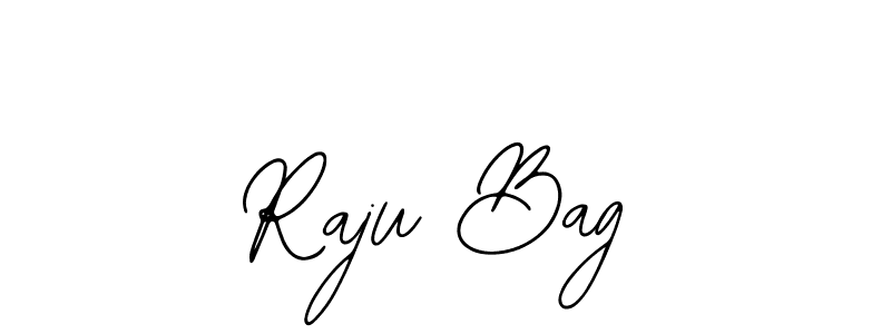 Use a signature maker to create a handwritten signature online. With this signature software, you can design (Bearetta-2O07w) your own signature for name Raju Bag. Raju Bag signature style 12 images and pictures png