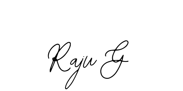 Use a signature maker to create a handwritten signature online. With this signature software, you can design (Bearetta-2O07w) your own signature for name Raju G. Raju G signature style 12 images and pictures png