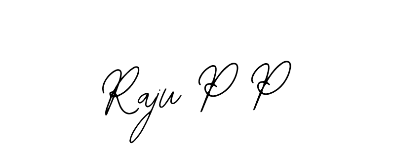 You should practise on your own different ways (Bearetta-2O07w) to write your name (Raju P P) in signature. don't let someone else do it for you. Raju P P signature style 12 images and pictures png