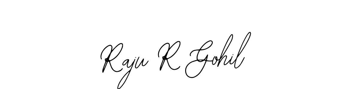 Make a beautiful signature design for name Raju R Gohil. Use this online signature maker to create a handwritten signature for free. Raju R Gohil signature style 12 images and pictures png