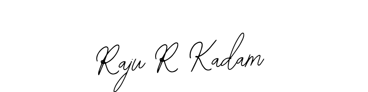 if you are searching for the best signature style for your name Raju R Kadam. so please give up your signature search. here we have designed multiple signature styles  using Bearetta-2O07w. Raju R Kadam signature style 12 images and pictures png