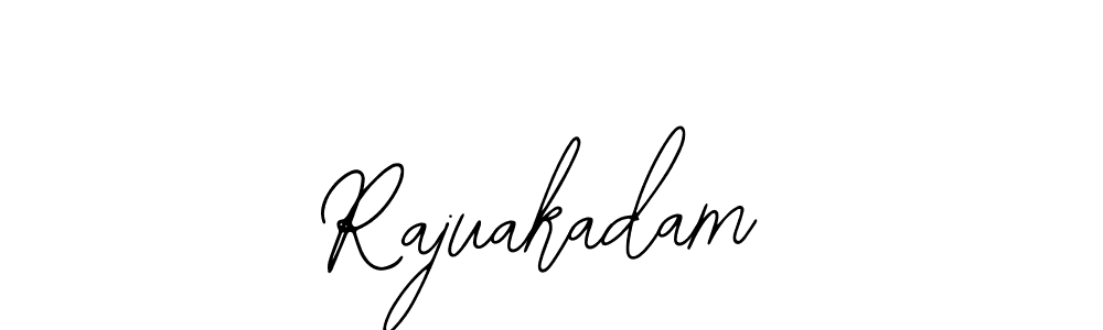 How to make Rajuakadam name signature. Use Bearetta-2O07w style for creating short signs online. This is the latest handwritten sign. Rajuakadam signature style 12 images and pictures png