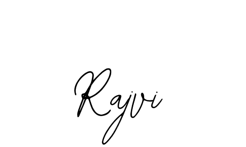 How to make Rajvi name signature. Use Bearetta-2O07w style for creating short signs online. This is the latest handwritten sign. Rajvi signature style 12 images and pictures png