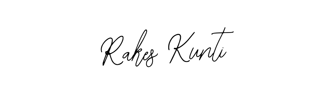 How to make Rakes Kunti name signature. Use Bearetta-2O07w style for creating short signs online. This is the latest handwritten sign. Rakes Kunti signature style 12 images and pictures png
