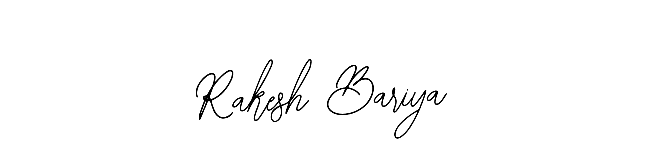 How to make Rakesh Bariya name signature. Use Bearetta-2O07w style for creating short signs online. This is the latest handwritten sign. Rakesh Bariya signature style 12 images and pictures png