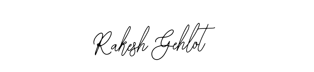 How to make Rakesh Gehlot name signature. Use Bearetta-2O07w style for creating short signs online. This is the latest handwritten sign. Rakesh Gehlot signature style 12 images and pictures png