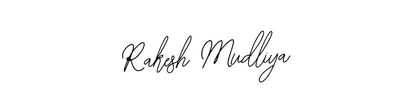 You should practise on your own different ways (Bearetta-2O07w) to write your name (Rakesh Mudliya) in signature. don't let someone else do it for you. Rakesh Mudliya signature style 12 images and pictures png