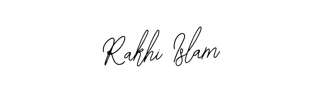Use a signature maker to create a handwritten signature online. With this signature software, you can design (Bearetta-2O07w) your own signature for name Rakhi Islam. Rakhi Islam signature style 12 images and pictures png