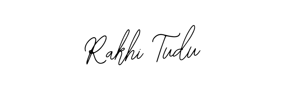 How to make Rakhi Tudu name signature. Use Bearetta-2O07w style for creating short signs online. This is the latest handwritten sign. Rakhi Tudu signature style 12 images and pictures png