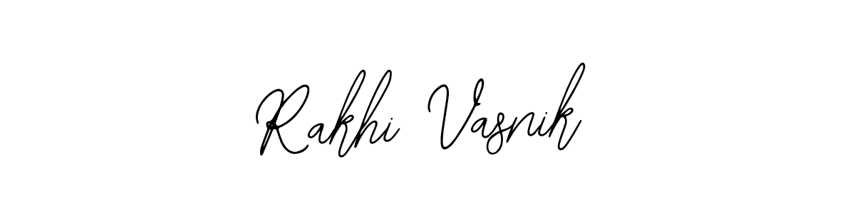 Use a signature maker to create a handwritten signature online. With this signature software, you can design (Bearetta-2O07w) your own signature for name Rakhi Vasnik. Rakhi Vasnik signature style 12 images and pictures png