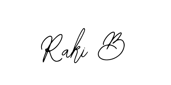 Use a signature maker to create a handwritten signature online. With this signature software, you can design (Bearetta-2O07w) your own signature for name Raki B. Raki B signature style 12 images and pictures png