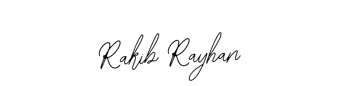 Use a signature maker to create a handwritten signature online. With this signature software, you can design (Bearetta-2O07w) your own signature for name Rakib Rayhan. Rakib Rayhan signature style 12 images and pictures png