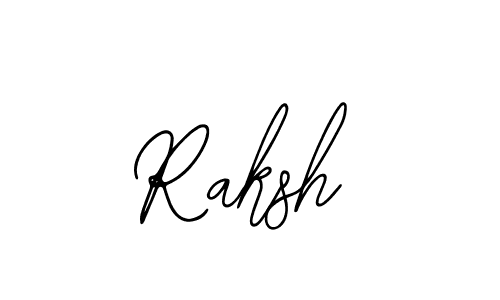 Design your own signature with our free online signature maker. With this signature software, you can create a handwritten (Bearetta-2O07w) signature for name Raksh. Raksh signature style 12 images and pictures png