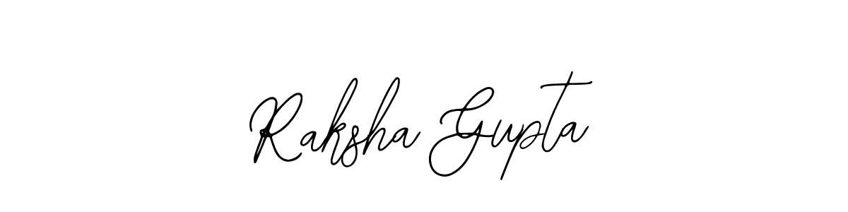 You should practise on your own different ways (Bearetta-2O07w) to write your name (Raksha Gupta) in signature. don't let someone else do it for you. Raksha Gupta signature style 12 images and pictures png