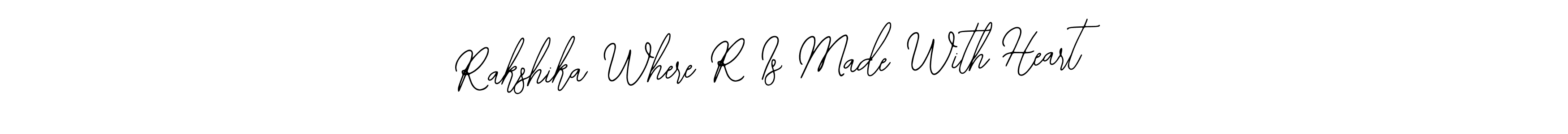 How to make Rakshika Where R Is Made With Heart name signature. Use Bearetta-2O07w style for creating short signs online. This is the latest handwritten sign. Rakshika Where R Is Made With Heart signature style 12 images and pictures png