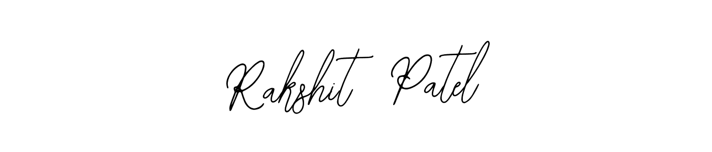Similarly Bearetta-2O07w is the best handwritten signature design. Signature creator online .You can use it as an online autograph creator for name Rakshit  Patel. Rakshit  Patel signature style 12 images and pictures png