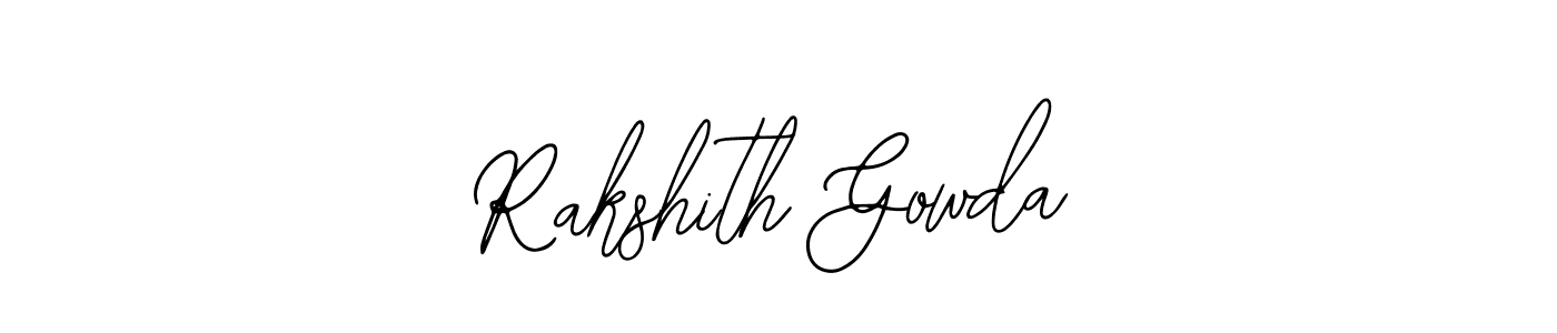 Create a beautiful signature design for name Rakshith Gowda. With this signature (Bearetta-2O07w) fonts, you can make a handwritten signature for free. Rakshith Gowda signature style 12 images and pictures png