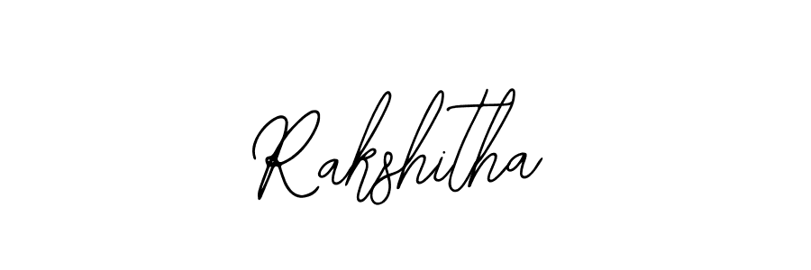 How to make Rakshitha name signature. Use Bearetta-2O07w style for creating short signs online. This is the latest handwritten sign. Rakshitha signature style 12 images and pictures png